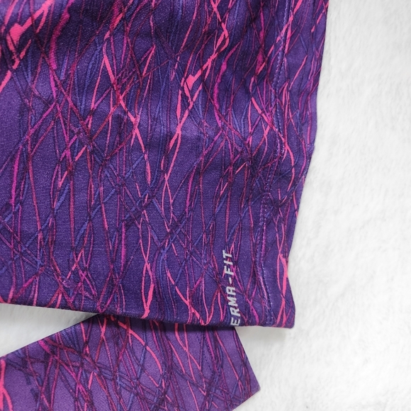 Nike pro combat purple fitted Dry-fit 1/2 zip up track jacket. Size medium - Picture 6 of 12